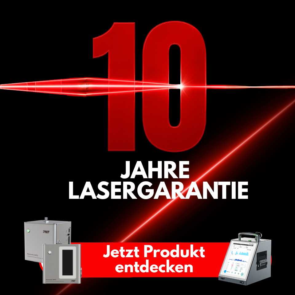 lasergarantie für partikelzähler 10 Jahre